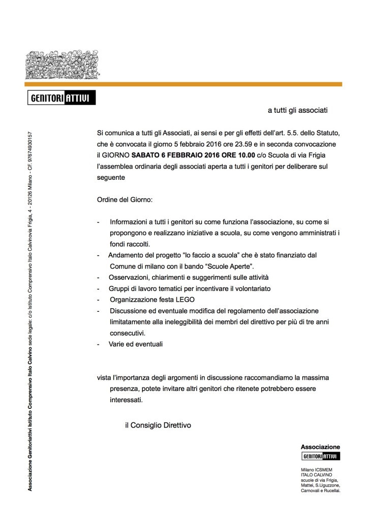 convocazione 06-02-2016